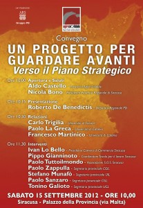 Un progetto per guardare avanti verso il piano strategico (15-09-2012)